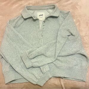 Aerie Light Gray Women's Crew Neck Sweater